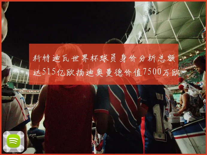 科特迪瓦世界杯球员身价分析总额达515亿欧扬迪奥曼德价值7500万欧